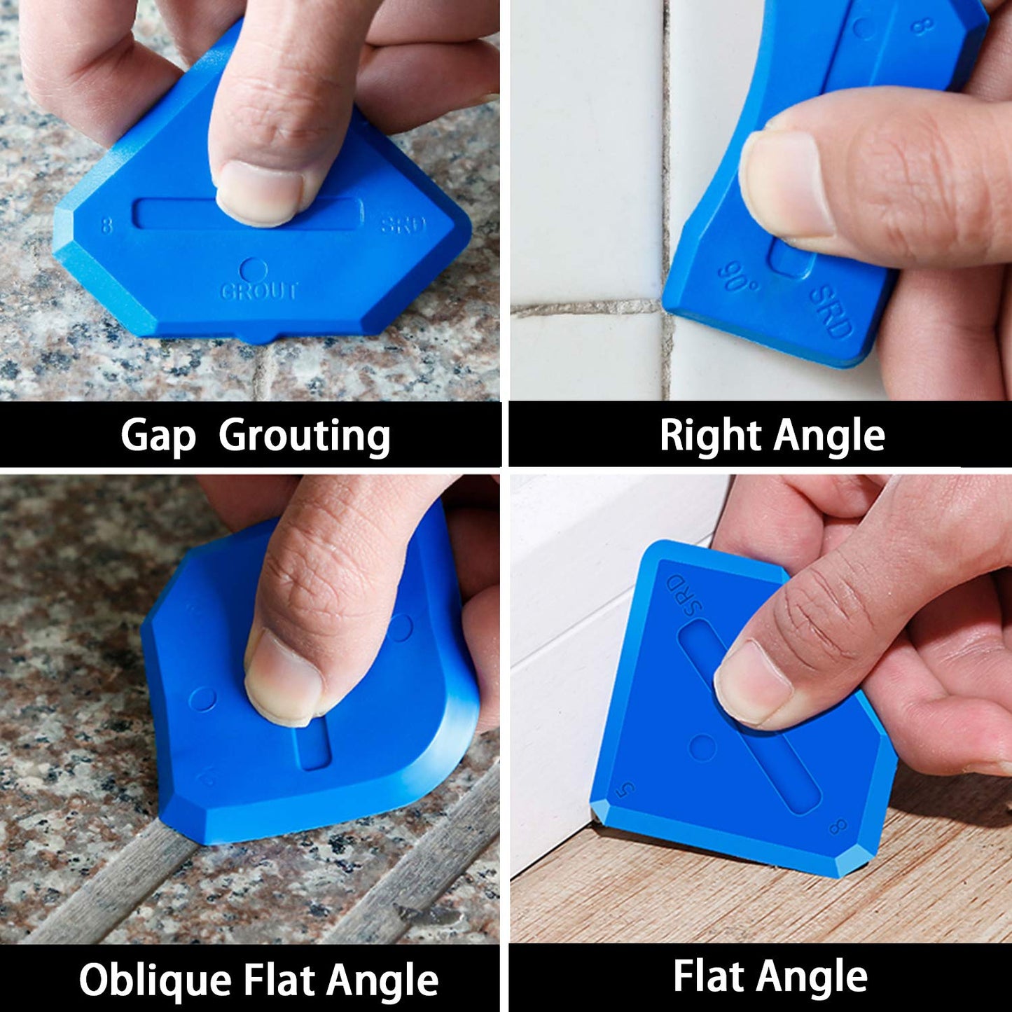 9Pcs 3 in 1 Silicone Caulking Tools