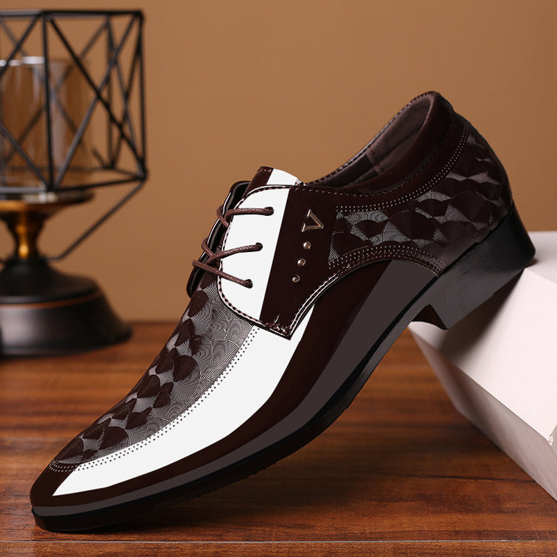 New shiny leather shoes