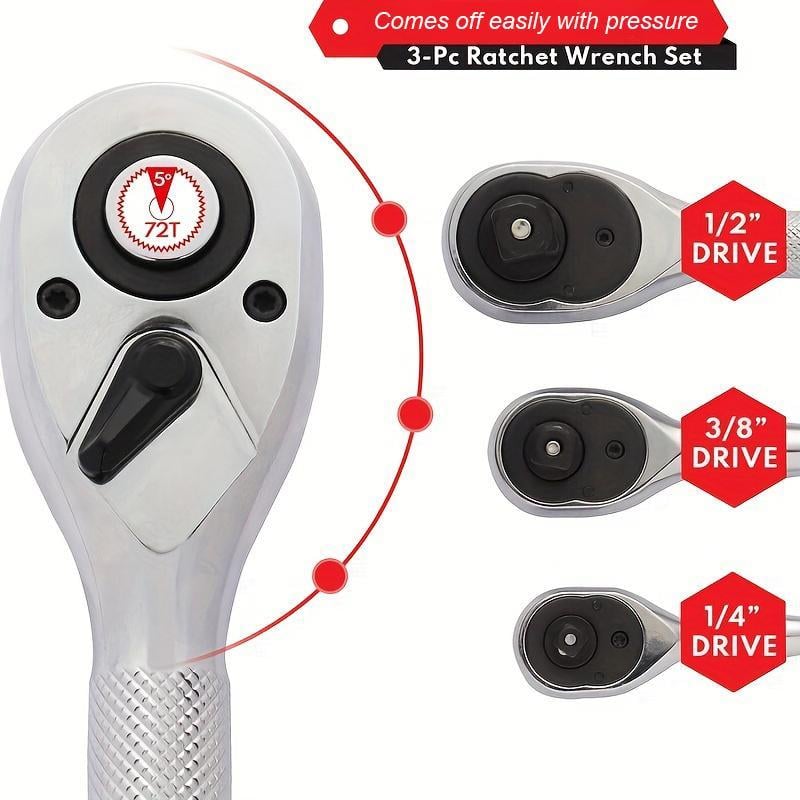 🔥Last Day 49% OFF - 72-Teeth Quick Socket Ratchet Wrench Tools
